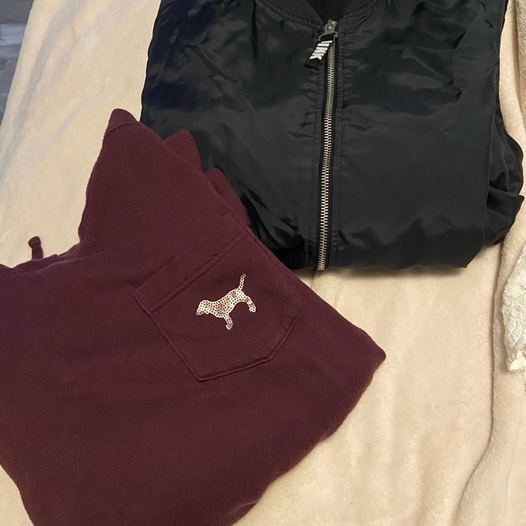 2 PINK hoodies and bomber for 25$!!! - Picture 5 of 5